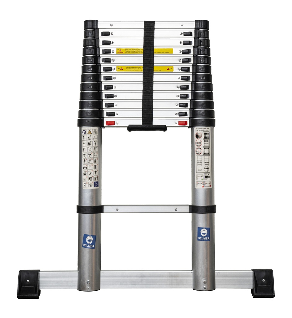 Professionele Telescopische Ladder uitschuifbaar 380 cm softclose