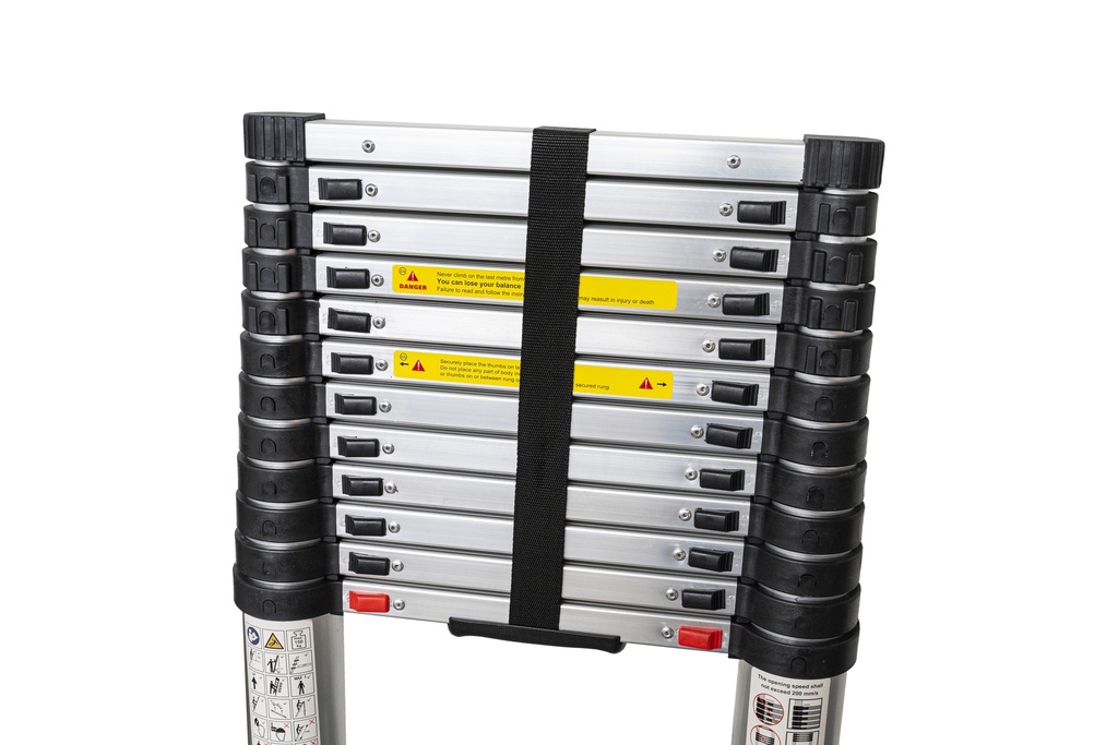 Professionele Telescopische Ladder uitschuifbaar 380 cm softclose