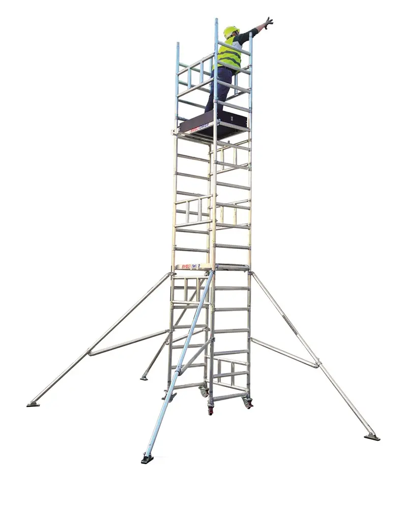 Svelt SVELTOWER one-person-assembly scaffold tower 1.60x0.74 m to 7.27 m