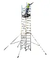 Svelt SVELTOWER one-person-assembly scaffold tower 1.60x0.74 m to 7.27 m