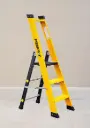 FIBERMAD FSMAF 100% Fiberglass Professional Single-Sided Step Ladder (EN131, EN50528, EN61478)
